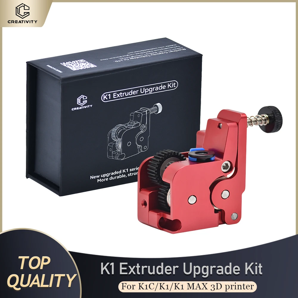 Creativiteit K1 Volledig metalen Dual Gear Upgrade Extruder Kit Geen Motor Extrusie Mechanisme voor K1C/K1/K1 MAX 3D Printer ﻿