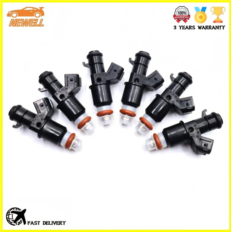 

6pcs 16450-RCA-A01 16450-RGL-A01 Fuel Injector For 2003-2013 Honda Accord Odyssey Acura 3.0L 3.2L V6