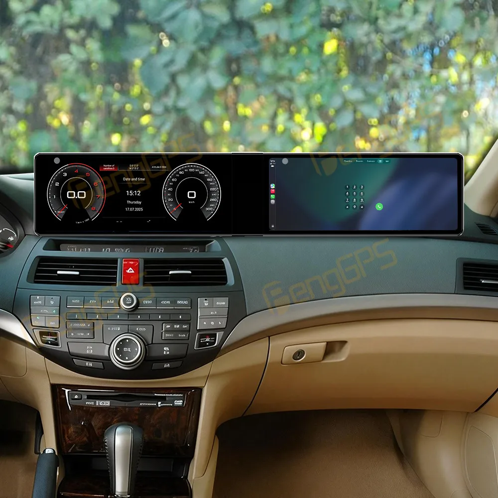 

Автомагнитола Android 13 с двумя 12,3-дюймовыми HD-экранами для Honda Accord 7-го поколения (2003-2008), GPS-навигация, CarPlay, мультимедийный проигрыватель, головное устройство