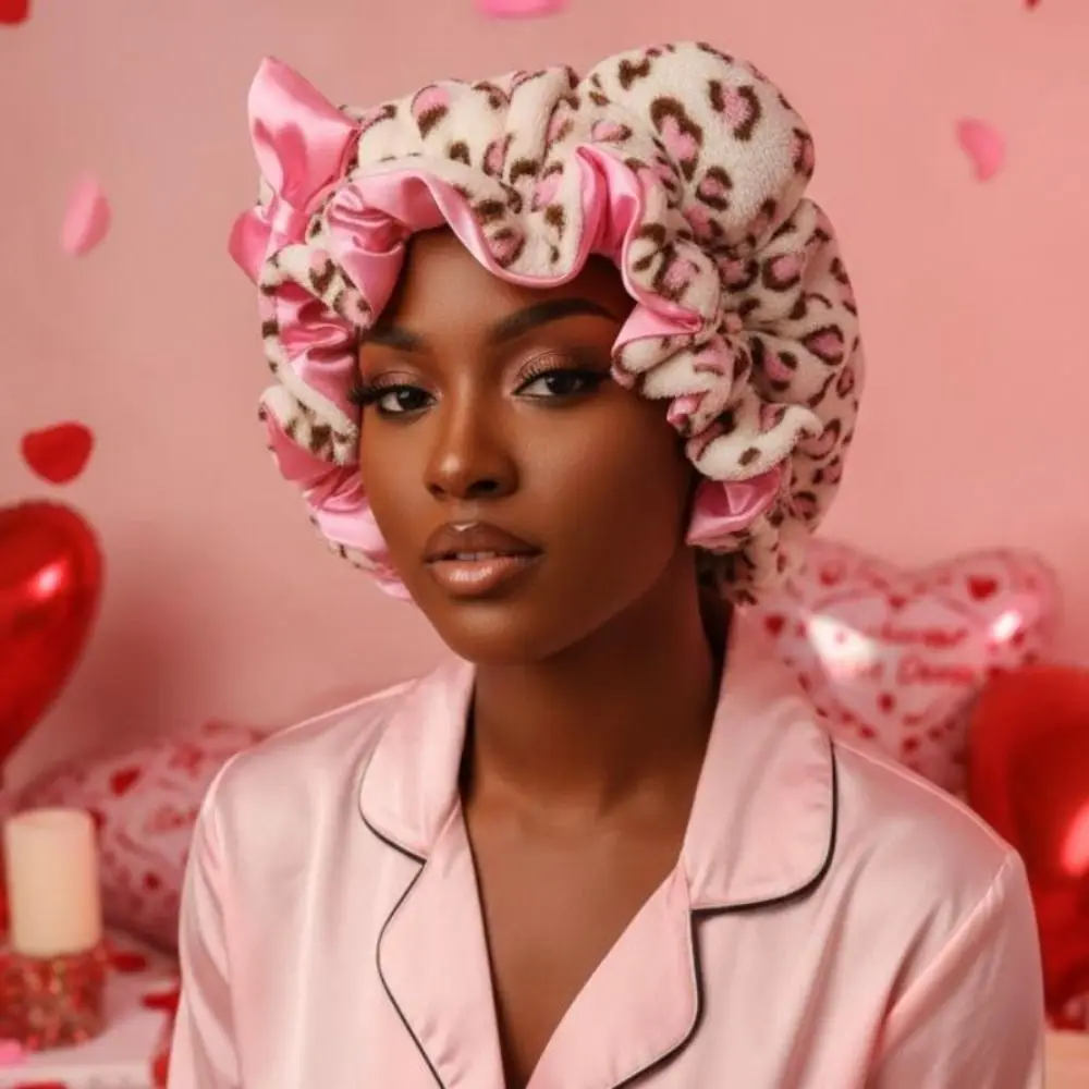 Creative Soft Hair Drying Cap Microfiber Quick-Drying Dry Hair Towel Absorbent Leopard Print Hair Towels Face Wash