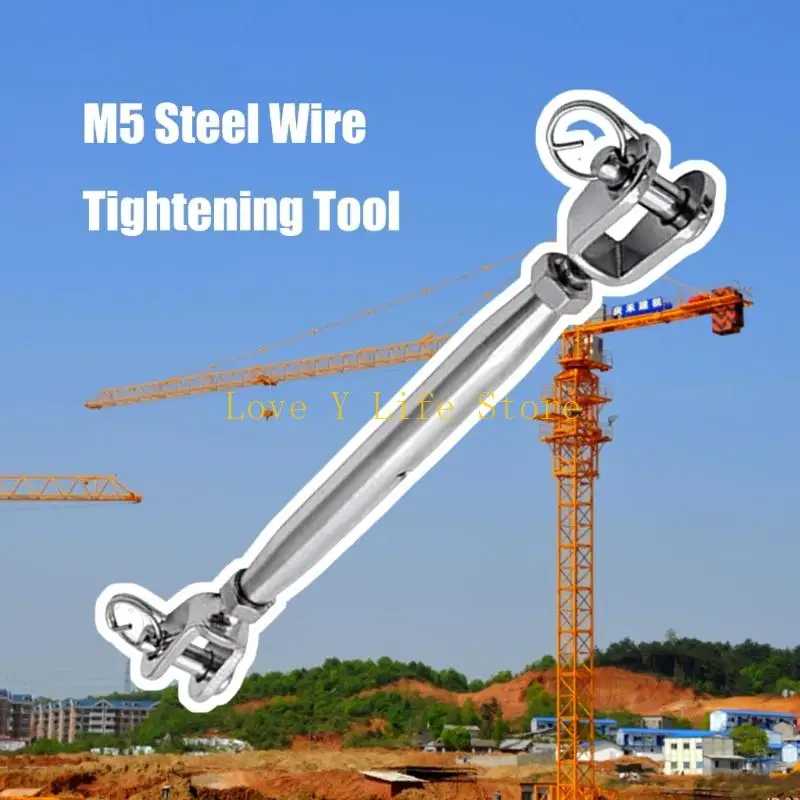 L74C 5Pcs Stainless Steel Turnbuckles Heavy Duty Jaw Ends For Stage Rigging Projects