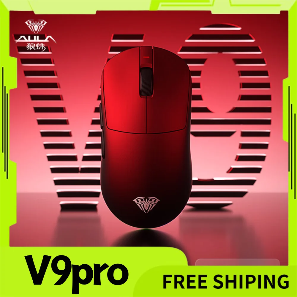 

AULA V9/V9+ Mouse Paw3950 Tri Mode Wireless Paw3395 8000Hz Esports Gaming Mice Lightweight Mouse PC Accessories For FPS Gamer