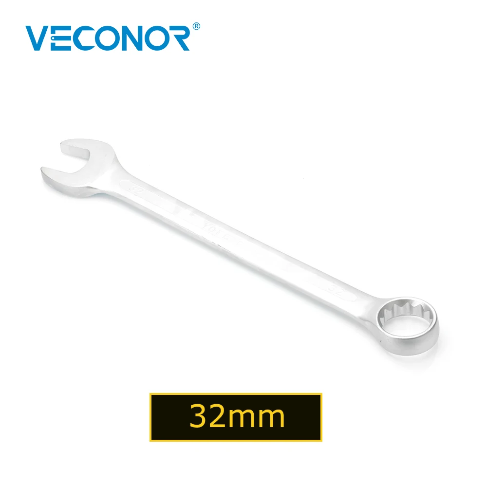 Veconor 32mm Open Box End Combination Wrench Chrome Vanadium Opened Ring Combo Spanner Household Car repair Hand Tools 32 mm