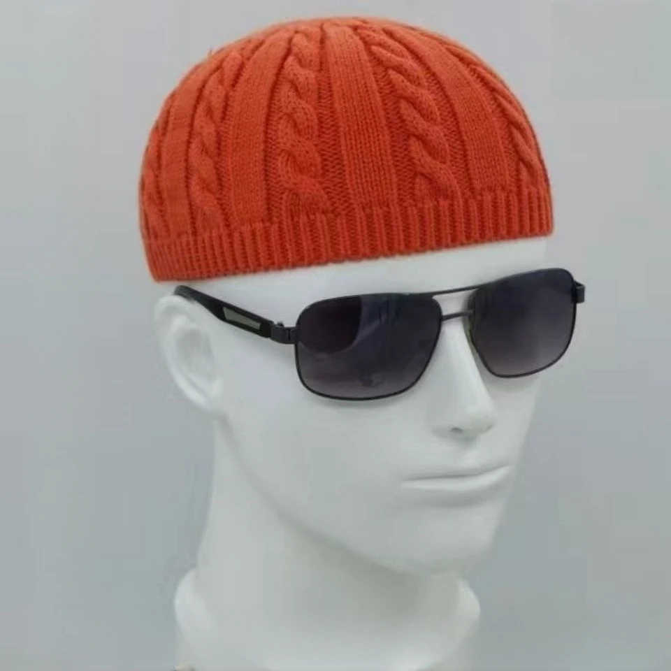 Muslimische Mützen für Männer Colthing Free shipping Häkeln Strick mütze Truthahn Kufi islamische Kippah Hijab jüdische Turban Wolle Baumwolle Winter