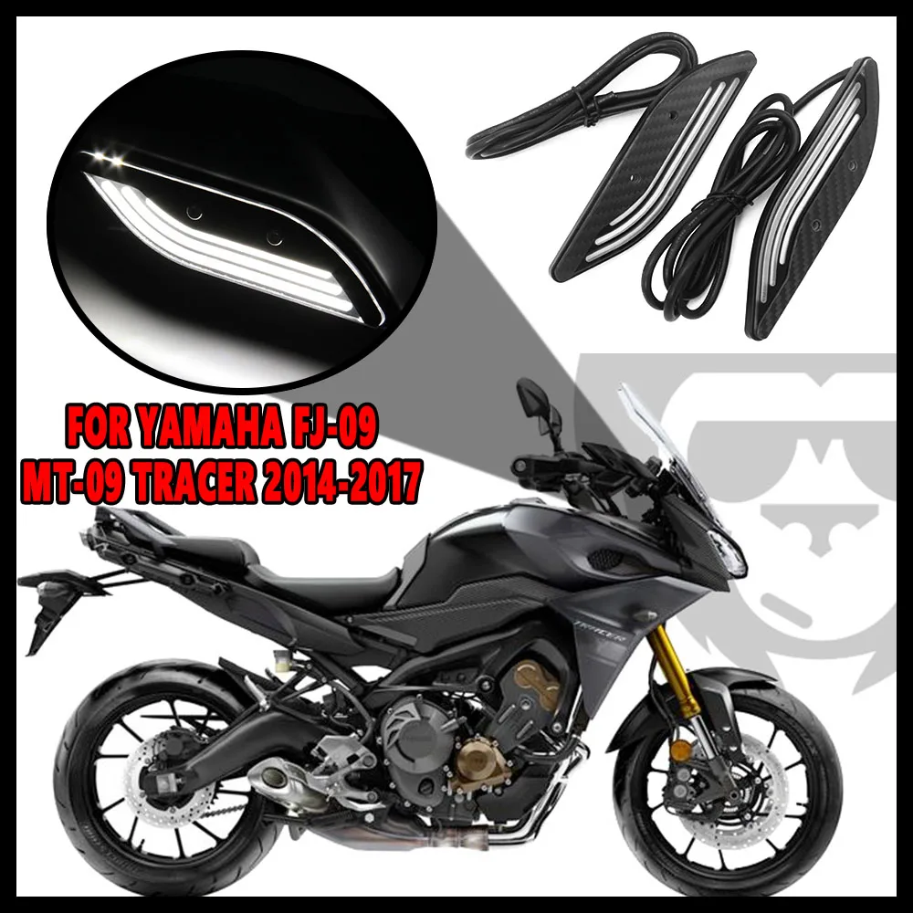 

MT09 Новая мотоциклетная защита для рук, декоративные фонари, комплект светодиодов для защиты кулака для YAMAHA MT09 TRACER FJ-09 MT-09 TRACER 2014-2017