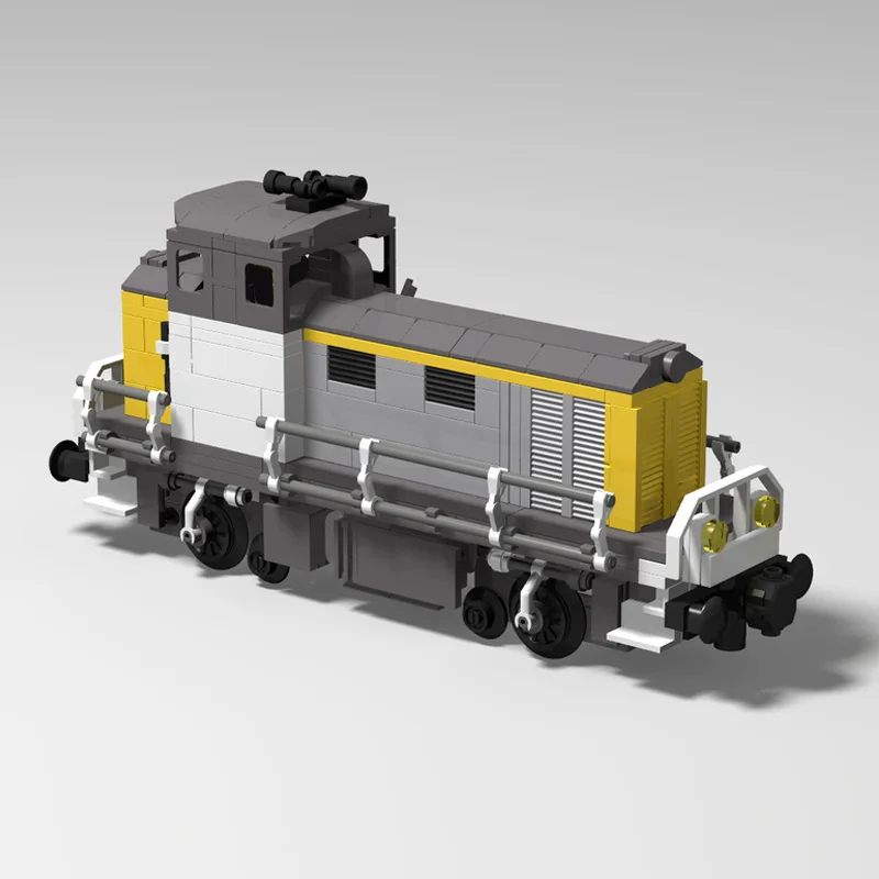 Modèle de voiture de ville MOC briques de construction français Y8000 Shunter Locomotive technologie modulaire enfants cadeaux de vacances assembler des jouets costume