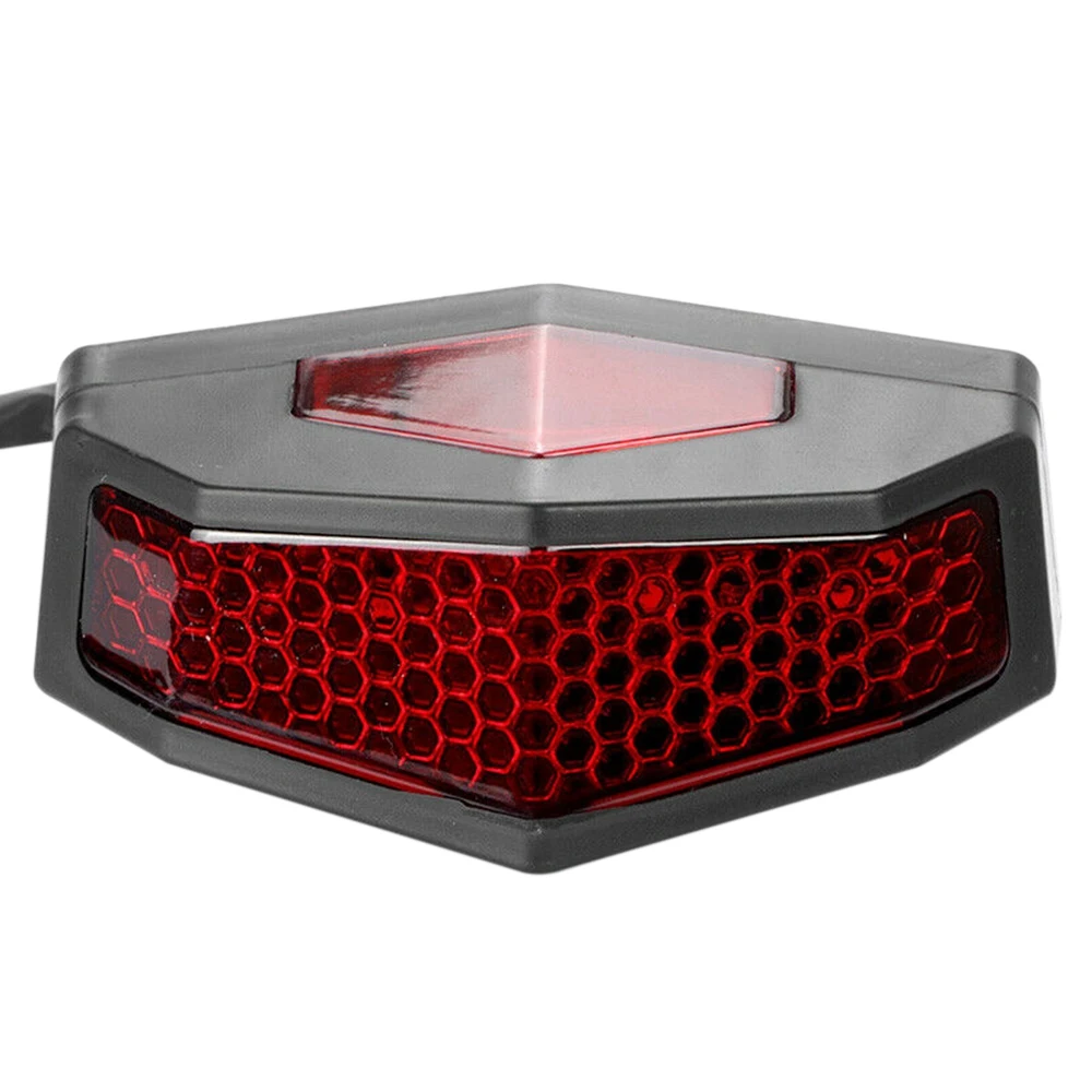 5 in 1 Motorcycle LED Turn Signals Stop Rear Tail Brake Light License Plate Universal Red