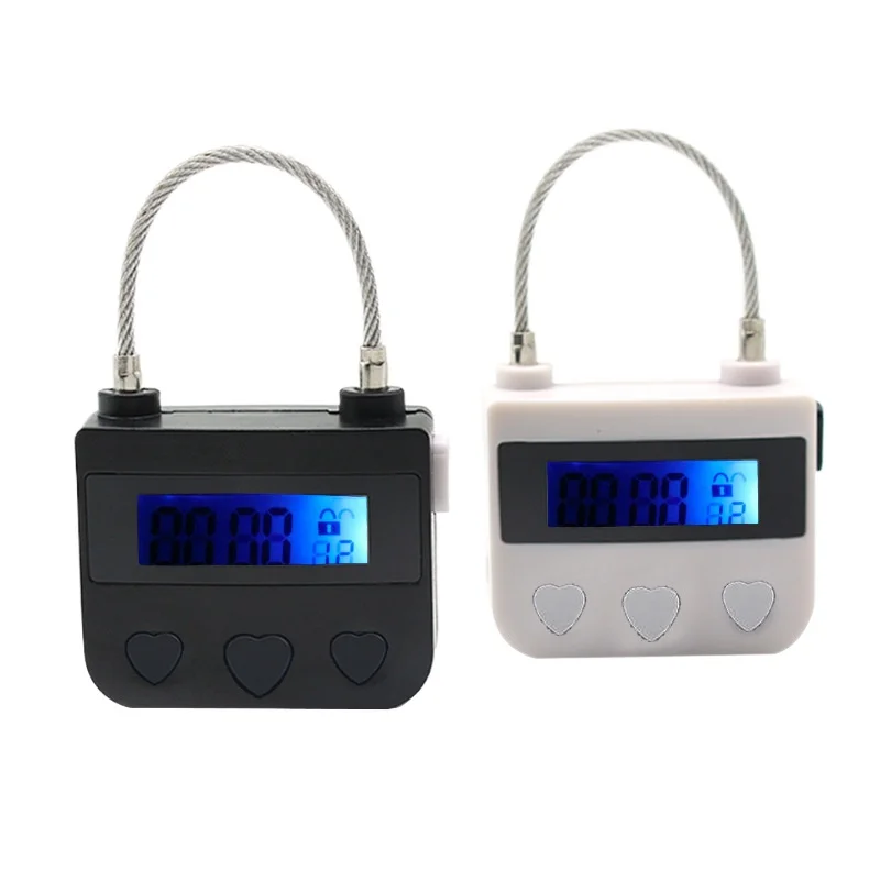 Sex timed lock, anti addiction electronic lock, adult product, female slave training product, chastity lock, SM