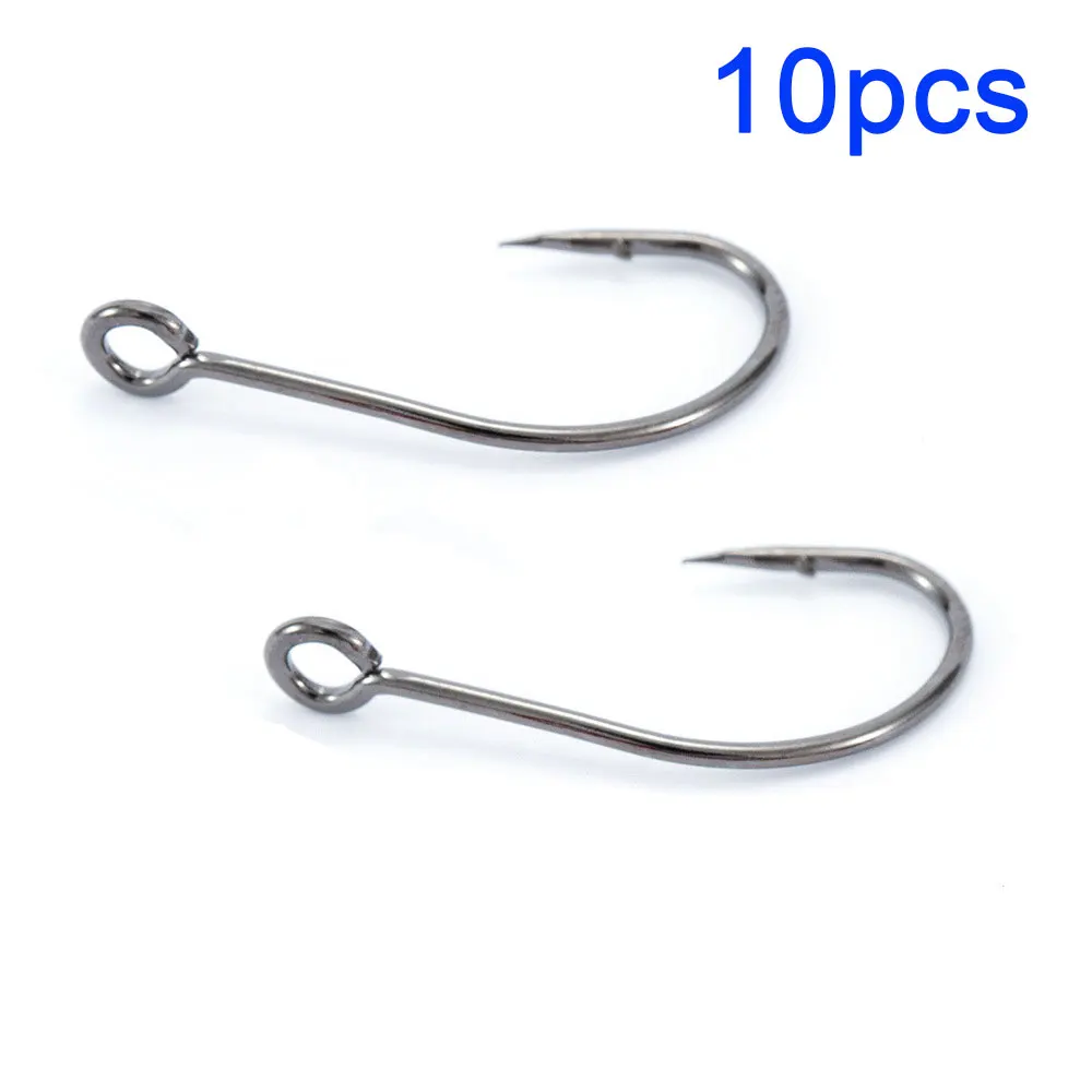

10pcs Big Eyes Fishing Hooks Single Circle Fishhook For Crankbiat Minnow Bait High Carbon Steel Jig Fish Hooks Carp Fishing