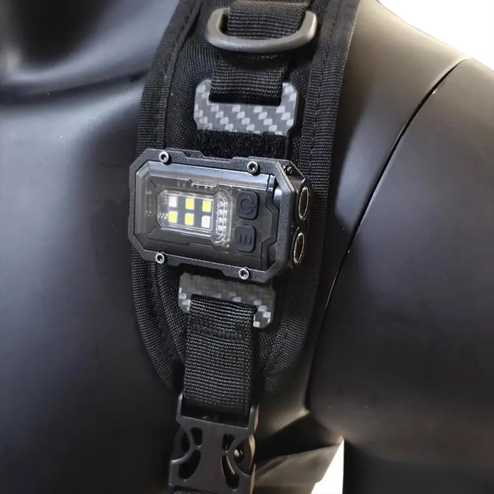 

Mini Portable EDC Flashlight Tactical Helmet Light Magnetic Base LED Signal Light USB Charging Airsoft Equipment QG290S