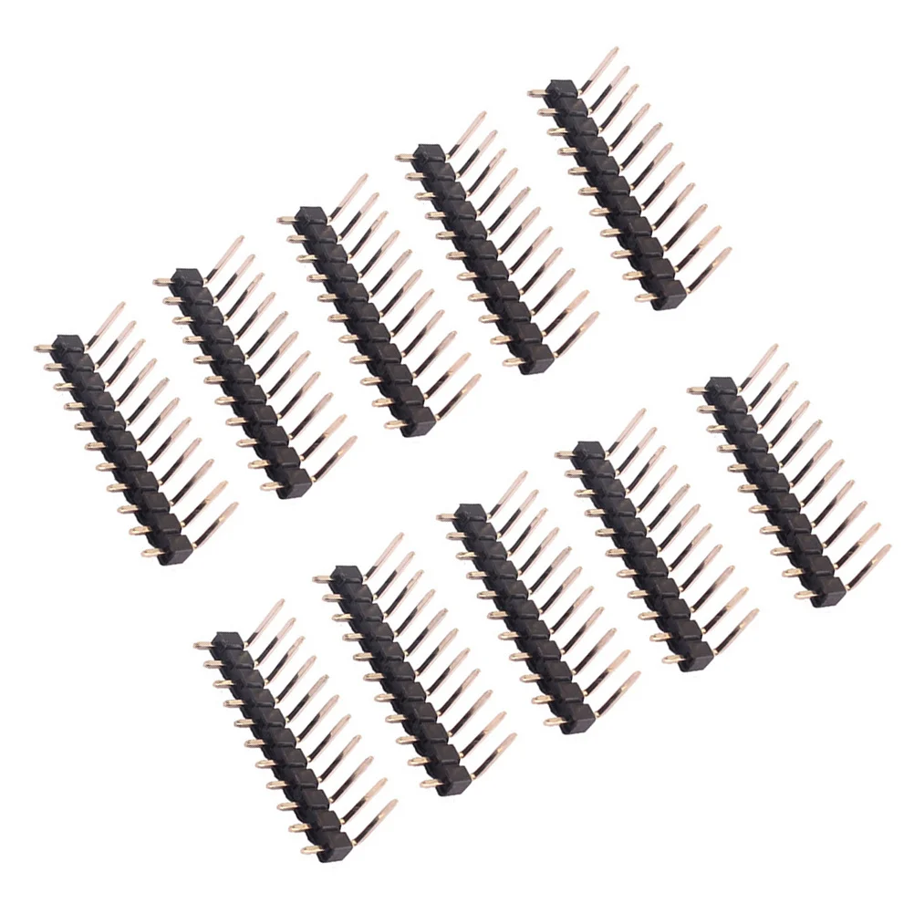 

10Pcs 2.54mm Pitch 1x11 Single Row Male Pin Header Strip for Pcb Prototype Development Electric Guitar Pickup Connection Header