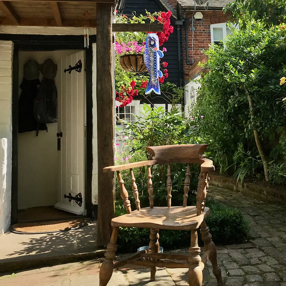 

Japanese Style Fish Windsock Large Size Lightweight Fabric Hanging Outdoor Yard Porch Decor Wind Socks Outdoor Heavy Duty