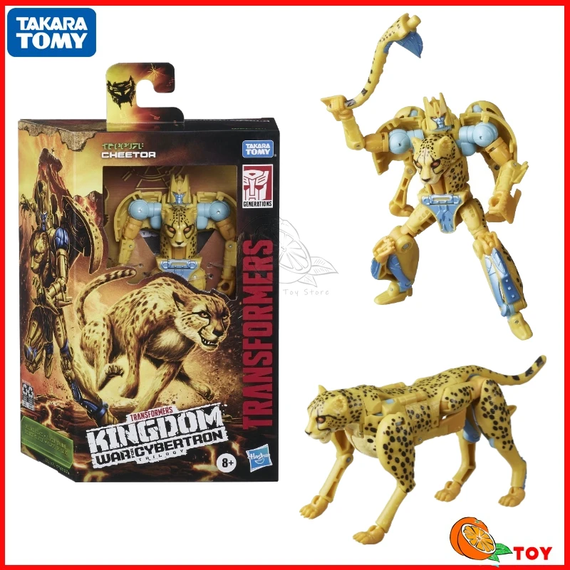 In stock Takara Tomy Transformers toys Kingdom WFC-K4 Cheetor Model Robot Collection Action Figures Toys Gifts Hobby