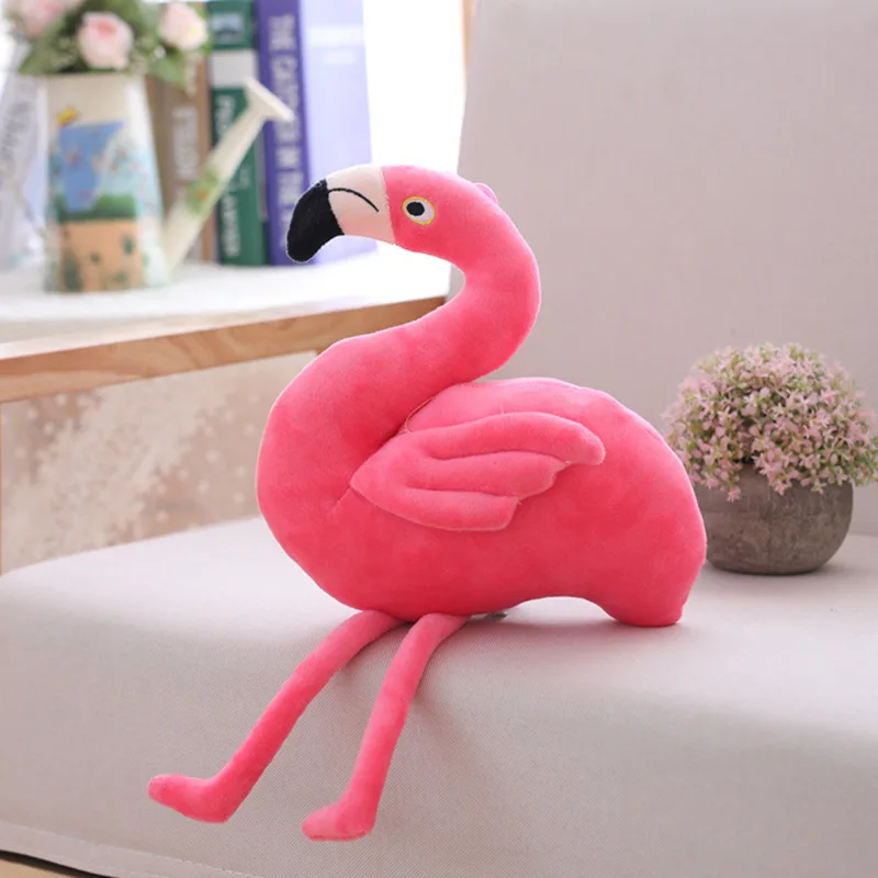 Pink small size flamingo plush toys companion sleep pillow rag doll for children girls gift