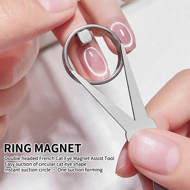 Ringmagnet Hohlkatzenauge Ovaler Nagelmagnet Maniküre-Werkzeug für DIY Gel Polish Magnetische Nagelkunst Hilfswerkzeuge Zubehörset – Detail 9