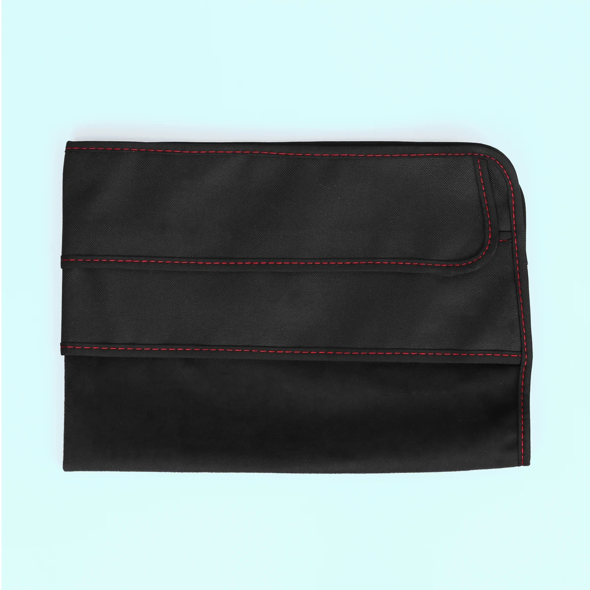 

27 Inch Monitor Dust Cover Black Polyester Protector For Lcd Screen Foldable Computer Cover With Storage Pocket