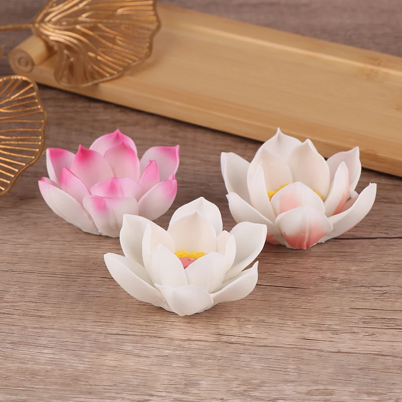 Ceramic Lotus Incense Burner Home Decor Incense Burner Stick Holder Buddhist Aromatherapy Incense Censer Use In Office Teahouse