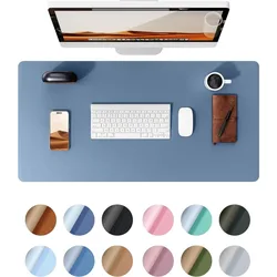 Leather Desk Pad Protector Office Mat Large Mouse Pad PU Leather Blotter Laptop Pad Waterproof Writing Pad for Office and Home