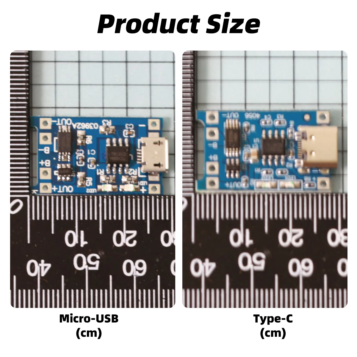 Type C Micro 5V 1A 18650 TP4056 Lithium Battery Charger Module Charging Board With Protection Dual Functions 1A for DIY Charger