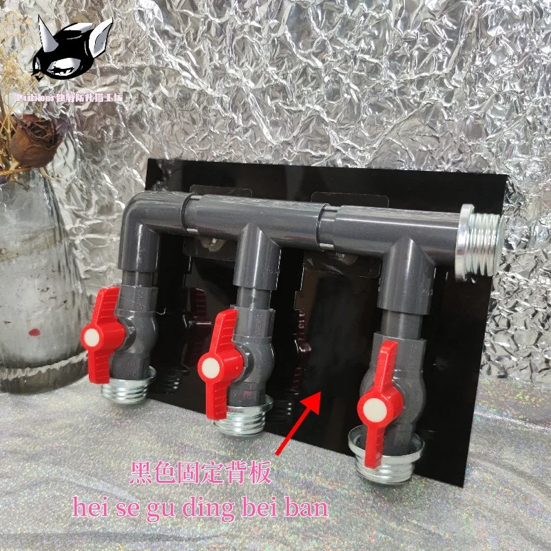 Gas mask one-to-three switch accessories four-way gas conduction connector, latex mask suffocation special shunt