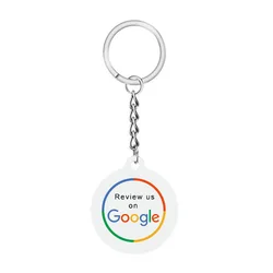 Google Review NFC Epoxy Tag NFC Key Tag Proximity 13.56MHz RFID  Keychain for Increase Google Reviews