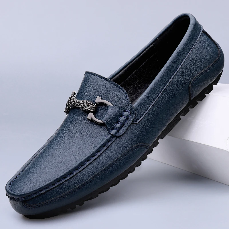 Men High Quality Leather Loafers Men Casual Shoes Moccasins Slip on Men\'s Flats Fashion Men Shoes Male Driving Shoes