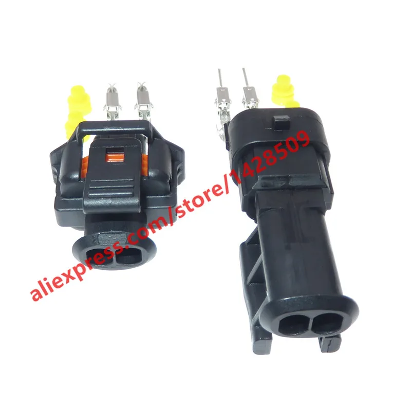 1 Set 2 Pin 1 928 403 874 Female Male 3.5mm Auto Sensor Plug Waterproof Electrical Wire Connector