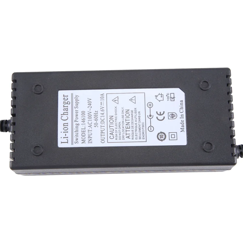 ABXF-14.6V 10A Lifepo4 Battery Charger For 12.8V 4S Scooter Car Solar Energy Storage Charger With Fan DC 5.5X2.5Mm US Plug Durab