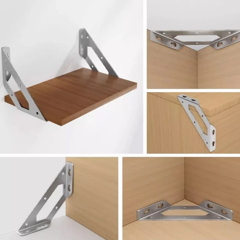 2/6pcs 헤비 듀티 코너 브래킷 패스너 가구 테이블 의자 침대 및 캐비닛에 적합한 범용 코너 코드 사다리꼴