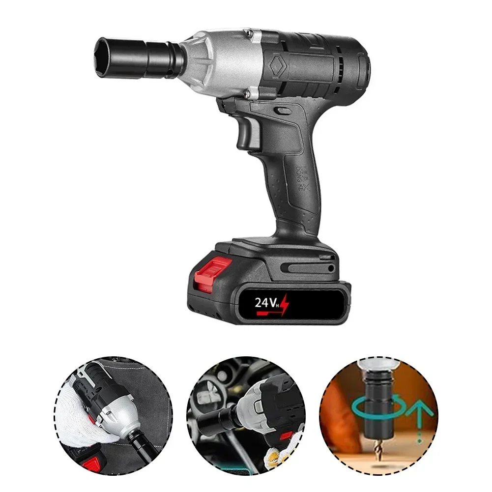 1set 4in1 Cordless Electric Wrench Brushless Electric Wrench Cordless Wrench Max Torque 320 Nm 3200RPM Electric Driver Kit