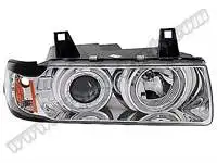 BA0361104R for complete headlight E36 right; (crystal white, lens) white signal-SEDAN--