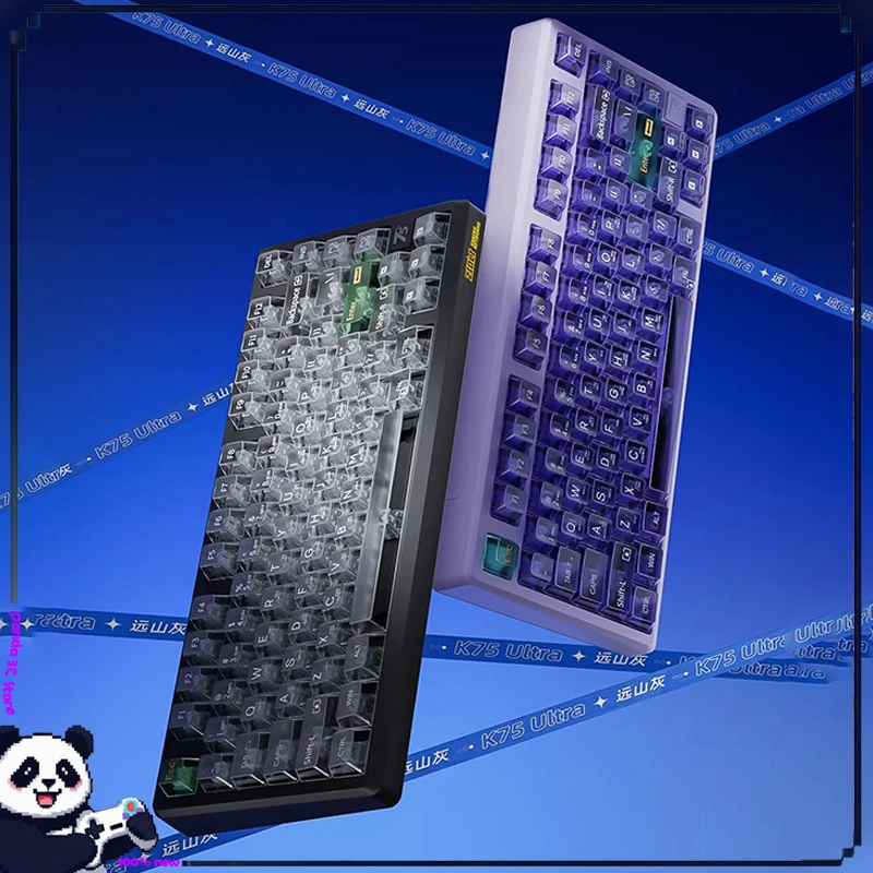 ZIDLI K75Ultra Magnetic Keyboard All Aluminum RGB Matte Transparent Keycaps Customized Gasket PC Desktop Laptop Accessories