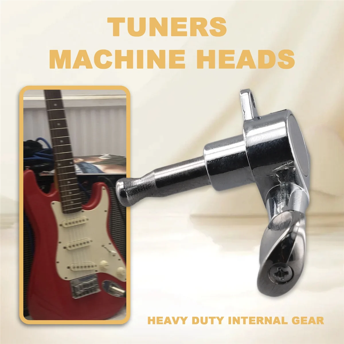 NN89R 6 قطعة 6R ضبط الغيتار أوتاد المستقبلون رؤساء آلة لاستبدال الحاجز