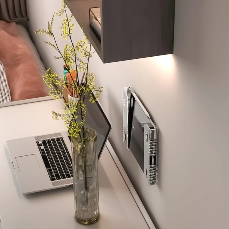 دعم أكريليك للكمبيوتر المحمول M17B موفر للمساحة مع بطانة داخلية للتركيب الآمن