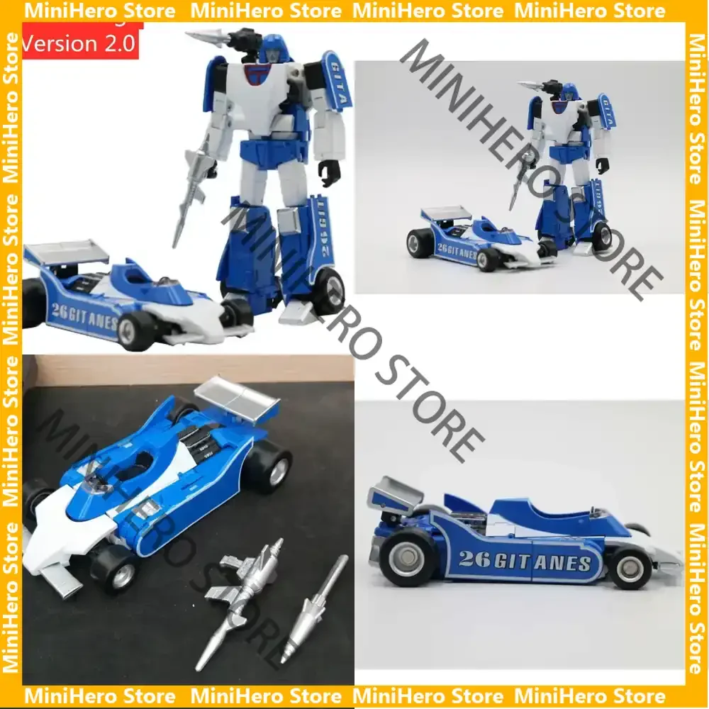 

В наличии: Оригинальная коллекционная фигурка Transformers G1 Mirage TE03, масштаб 1:18, литой металл, для демонстрации