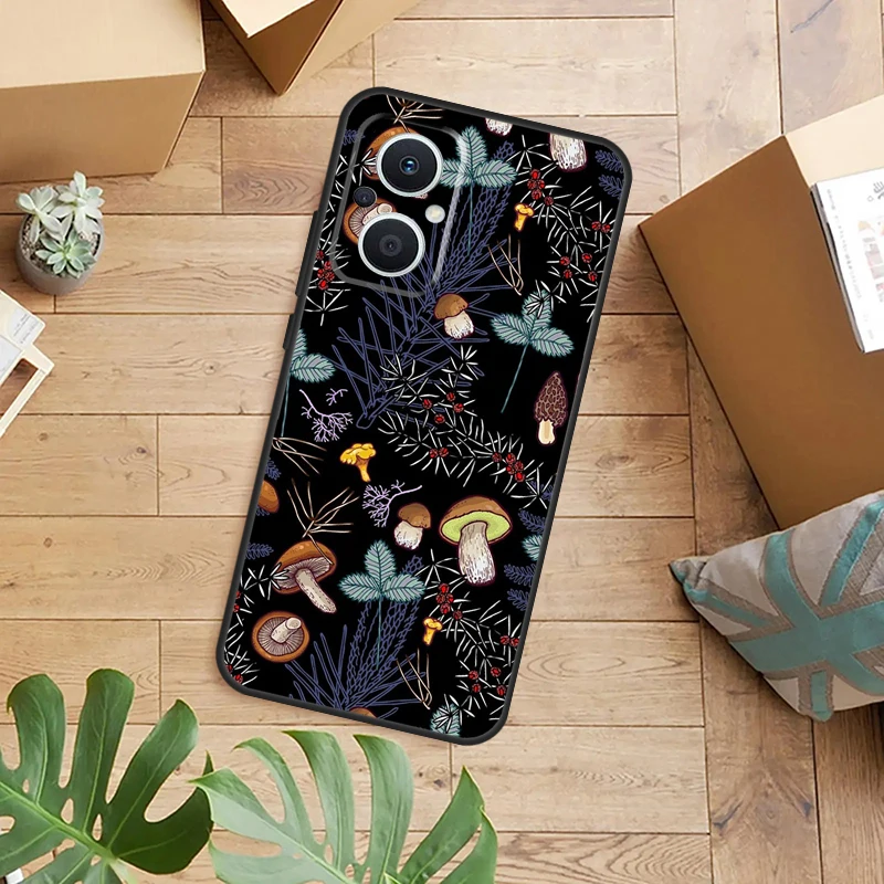 Mushroom Forest Phone Case For OPPO Reno 14 13 11 12 F 10 Pro 8T 7 8 Lite OPPO Find X9 X8 X5 Pro Back Cover