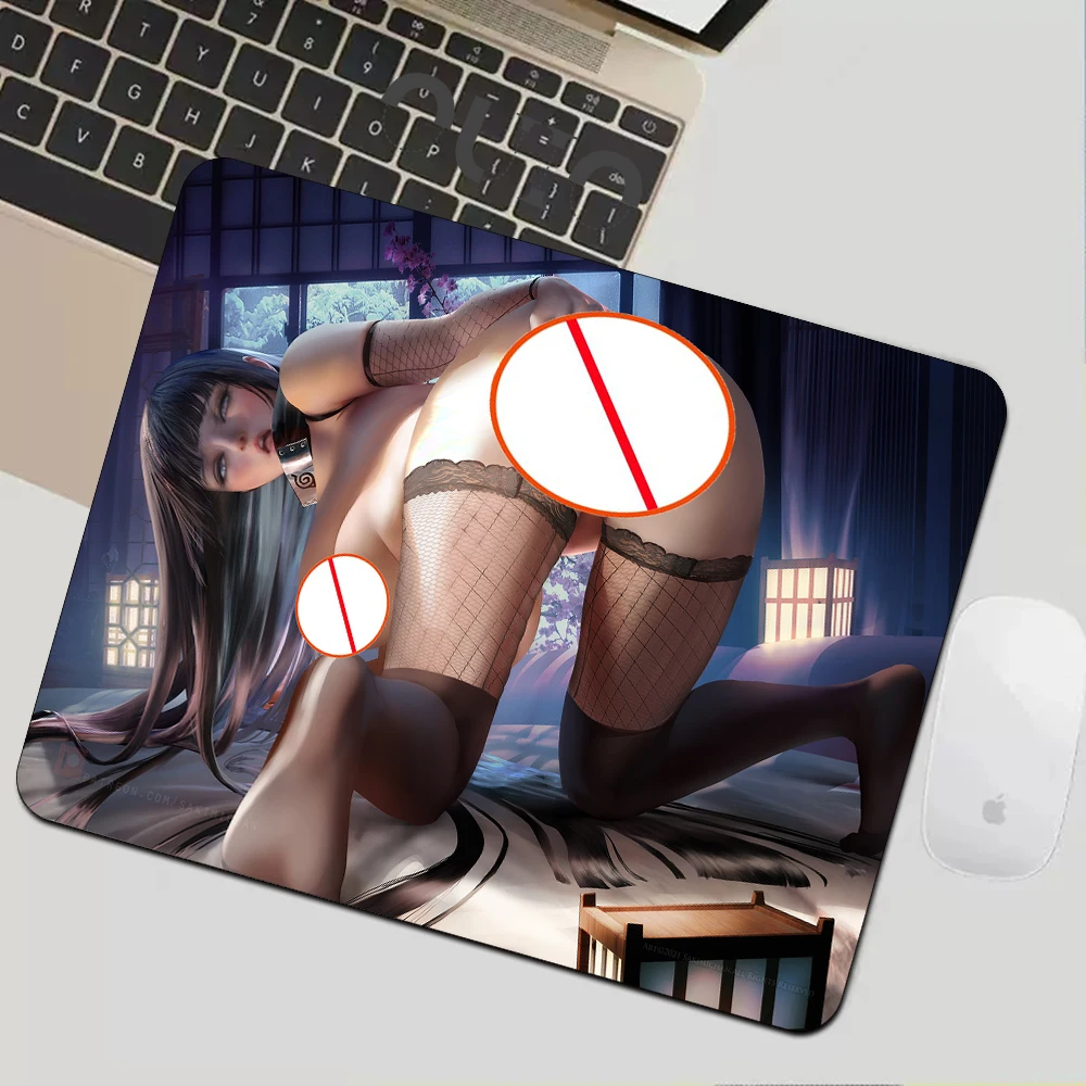 Anime Mouse Mat Sakura Hinata Sexy Mausepad Keyboard Pad Deskmat Pc Accessories Gamer Small Mousepad Mause Laptops Cartoon Pads