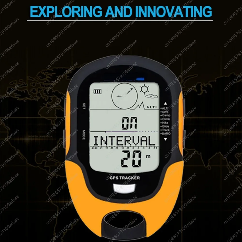 Medidor multifuncional de umidade e temperatura de pressão de ar Fr510 GPS Altímetro Bússola de altitude para carro