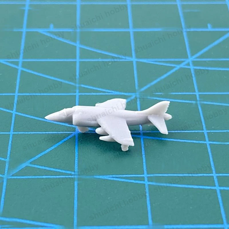 5PCS 1/1500 1/700 1/350 Scale AV-8A Harrier Fighter Model 3D Printed Resin Combat Aircraft for DIY Shipborne Formation Display