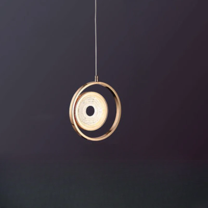 Luxury Small Chandelier Gold Home Decor Nordic Restaurant Bedroom Dining Living Room Bar Hanglamp Long Plate Led Pendant Light image 5