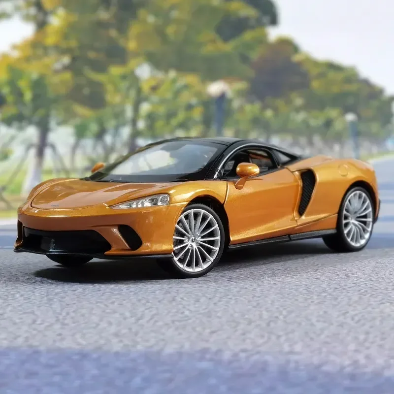 

WELLY 1:24 McLaren GT Supercar, легкосплавный автомобиль, литье под давлением и игрушечный транспорт, модель автомобиля, миниатюрная масштабная модель автомобиля, игрушечный автомобиль