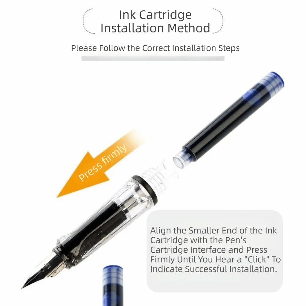 With Eraser Thermal Erasable Fountain Pen Replaceable Ink Posture Correction Press Fountain Pen Erasable Ink