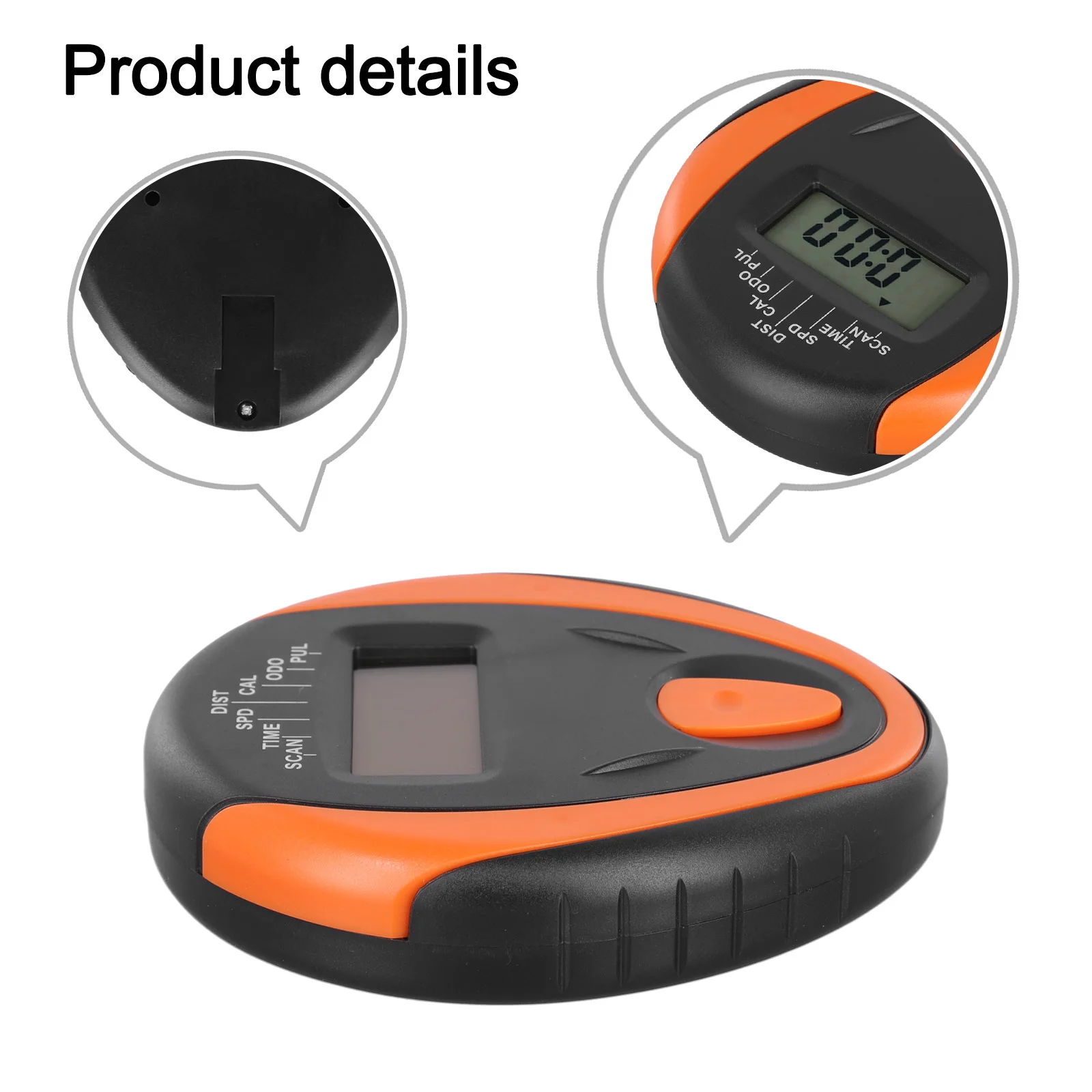 Real Time Heart Rate Tracking Accessory Speedometer LCD Approx. 147*124mm Heart Rate Monitor Battery Powered Monitor