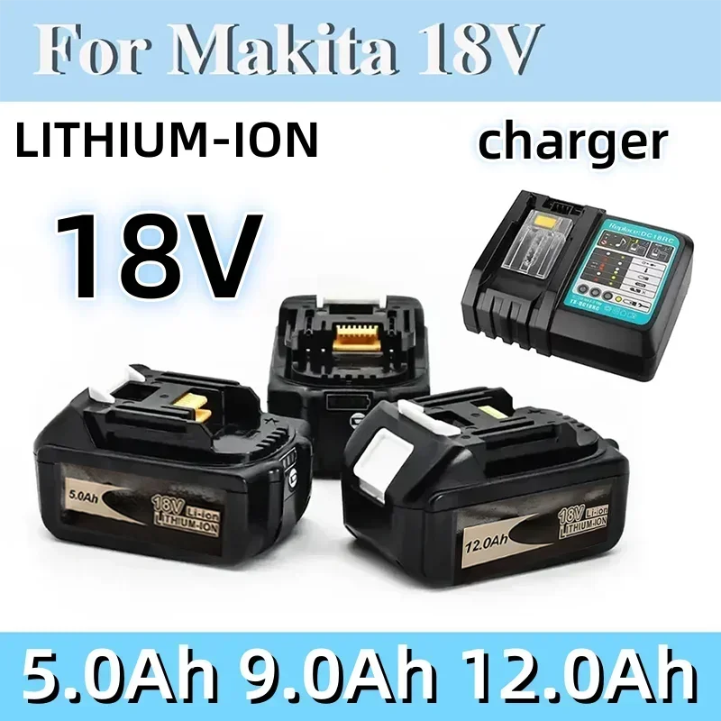 

18V 100% Original Rechargeable Power Tool Battery Replaceable LED Lithium-ion 18v LXT BL1860B BL1860BL1850 BL1830