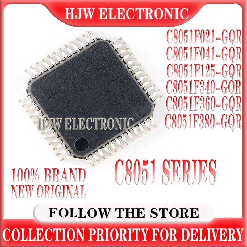 1pcs/lot New C8051F021 C8051F041 C8051F125 C8051F340-GQR C8051F340 C8051F360 C8051F380 C8051F380-GQR TQFP48 In Stock IC