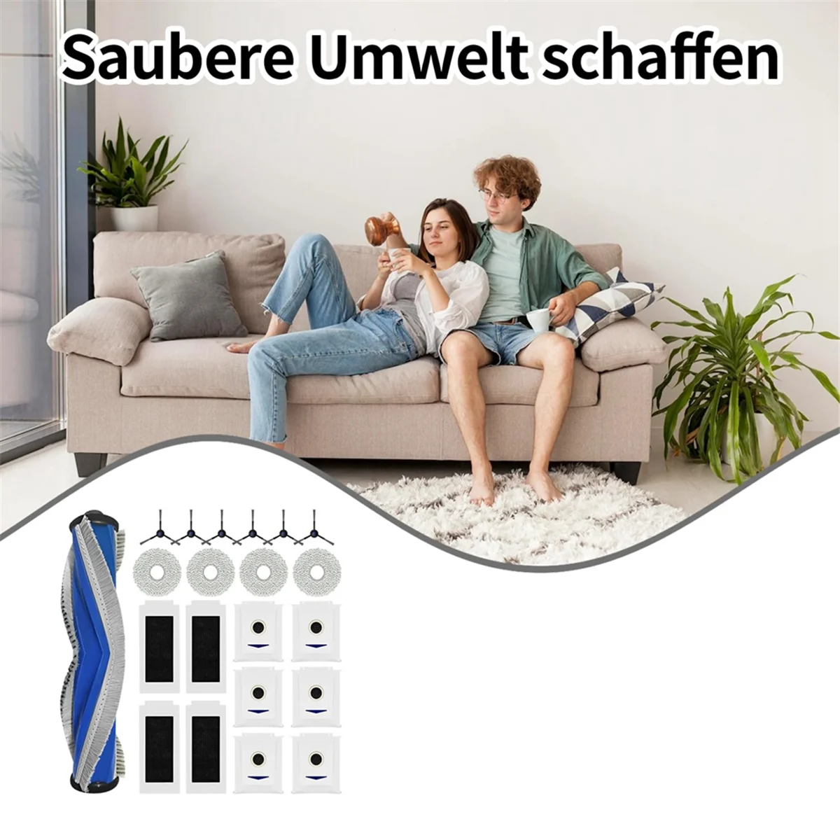 ไม้ถูพื้นสำหรับ T30 Ecovacs deebot T30สูงสุด T30 Pro แปรงไม้ถูพื้นผ้ากรอง HEPA อะไหล่ทดแทนถุงหูรูด