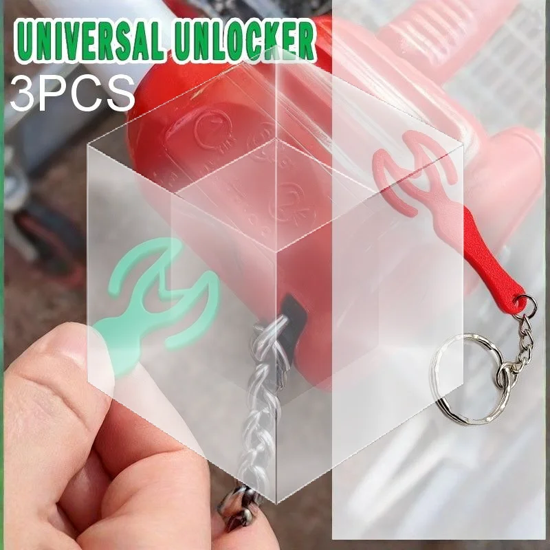 3 Color Mixed Shopping Trolley Unlocker Bag Charm брелок на сумку Bag Accessories Keychain For Supermarket Use