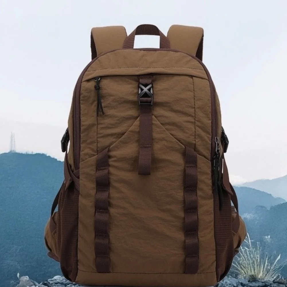 Lightweight Camping Backpack Large Capacity Nylon Travel Storage Bag Waterproof Outdoor Camping Storage Bag Sports Accessories