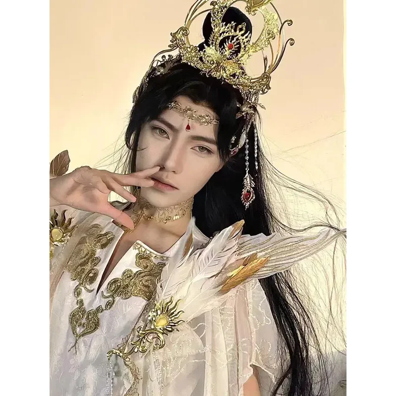 Az15Borderless Lotus 다목적 고대 백금 코스프레 피닉스 요소 국가 스타일 파생 의류 남자 Ha