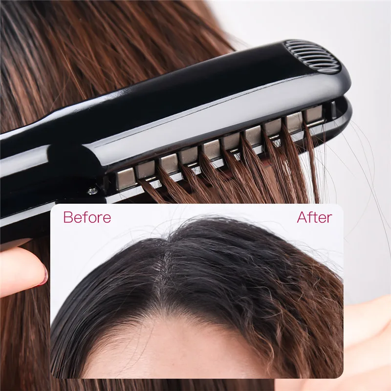 Hair Volumizing Iron 3D Fluffy Hair Styling Tool Hair Straightener Curling Ceramic Crimper Corrugated Curler Flat Iron